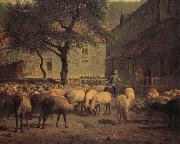 Jean Francois Millet Sheep oil